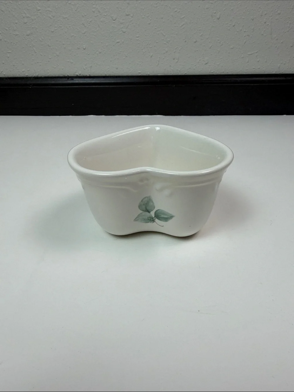 Pfaltzgraff Vintage Ceramic Heart Dish Grapevine Pattern Trinket Bowl Cottage